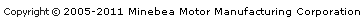 Copyright Minebea Motor Manufacturing Corporation